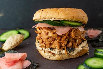 JAPÁN UMAMIS JACKFRUIT BURGER – vegán, bio és cukormentes