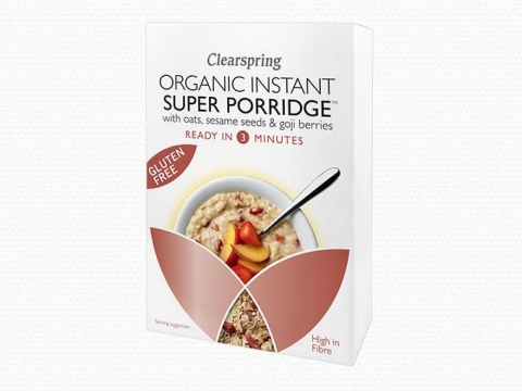 Bio gluténmentes instant SZUPERKÁSA – zabpehely szezámmaggal és goji bogyóval